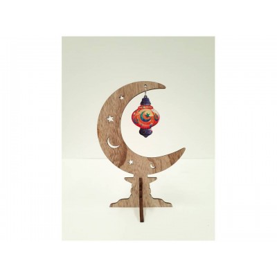 Stand Up - Rustic Crescent - Star & Moon Lantern - LARGE